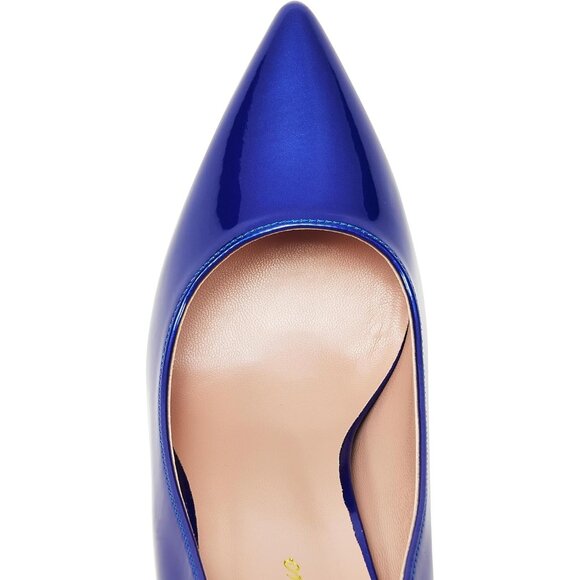 Women Royal Polyurethane (PU) Closed Pointed Toe Stiletto High Heel Shoes Pumps - Picture 3 of 9